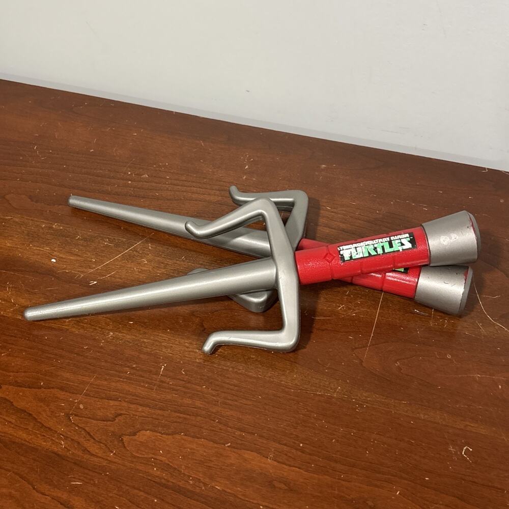 Teenage Mutant Ninja Turtles Raphael Sai Weapons 2012 Viacom Cosplay Halloween